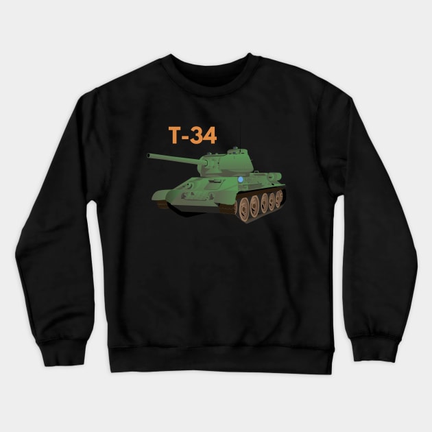 Soviet T-34 Tank Crewneck Sweatshirt by NorseTech